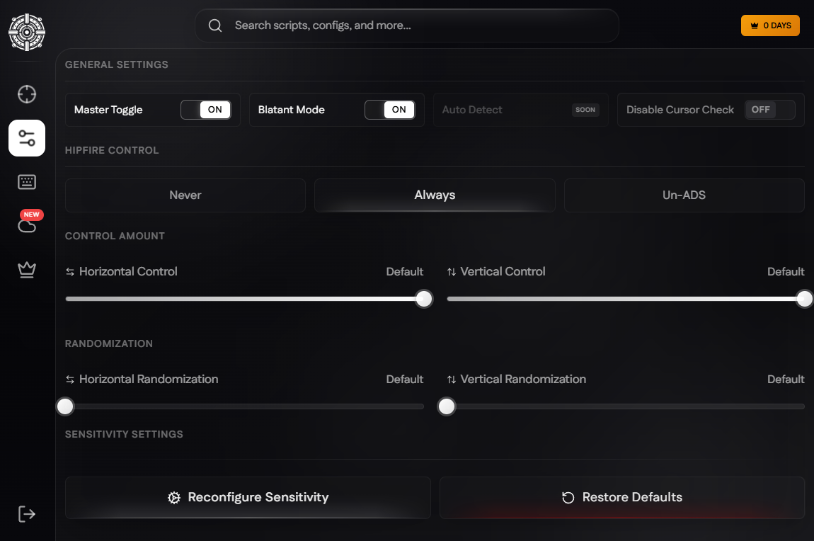 Cheatvault No Recoil Script
