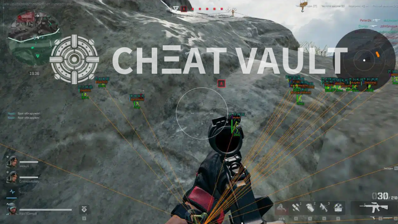 Delta Force cheaters wallhacking through walls in gameplay