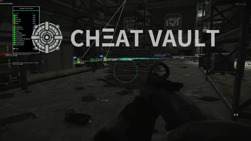 Escape from Tarkov cheats ESP revealing enemy positions