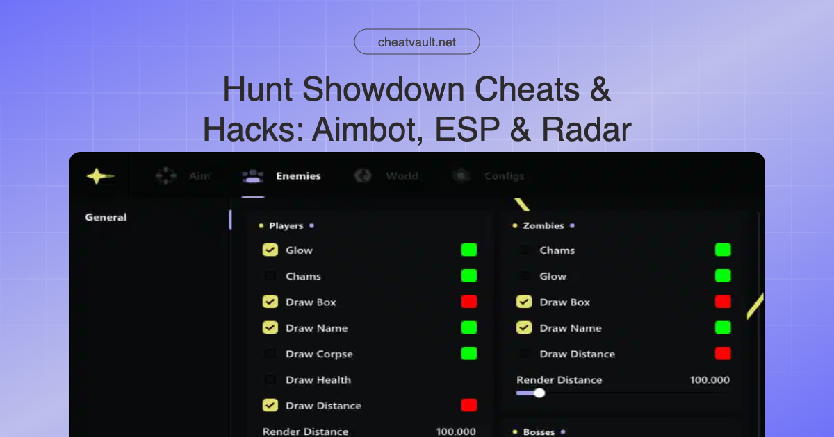 Hunt Showdown Cheats by CheatVault