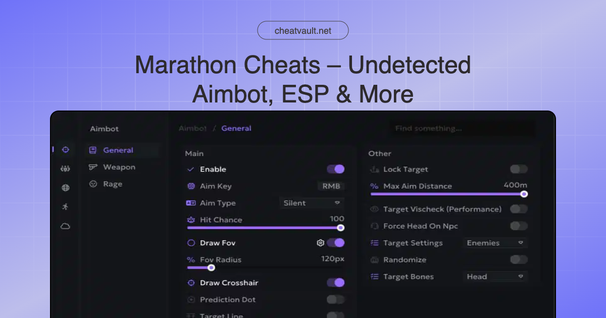 Marathon Cheats by CheatVault