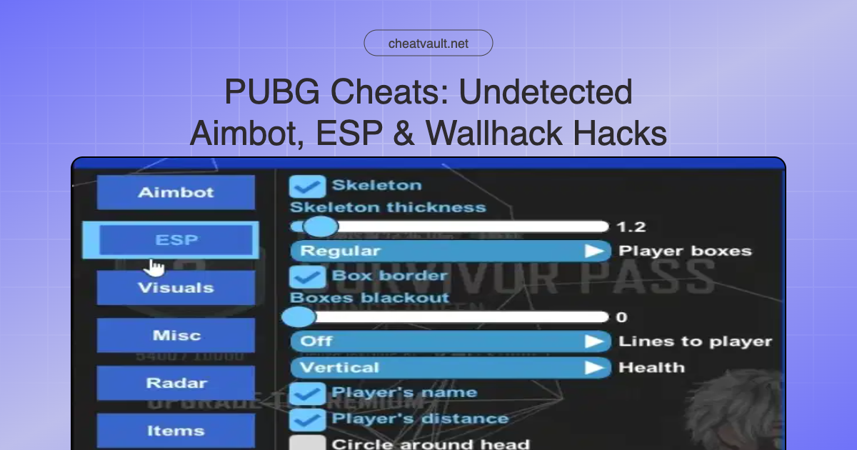 PUBG Cheats by CheatVault