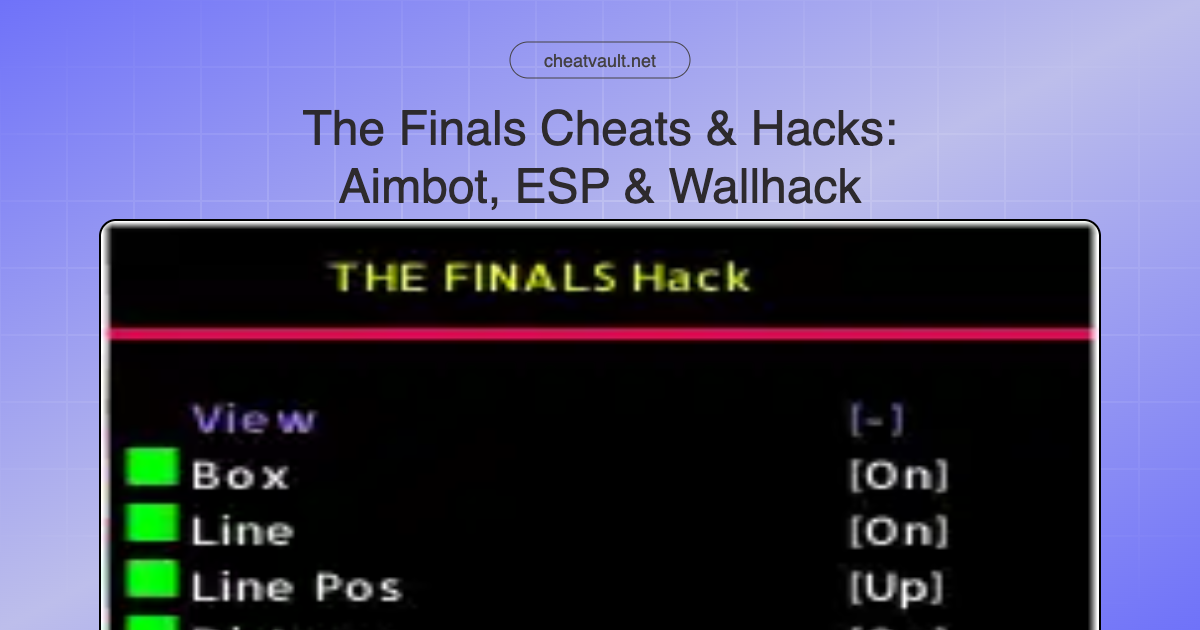 The Finals Cheats by CheatVault