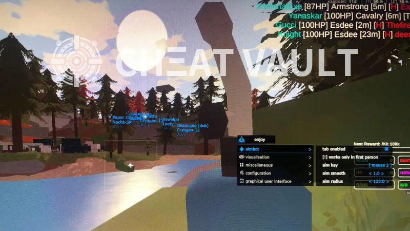 Unturned hacks active during gameplay